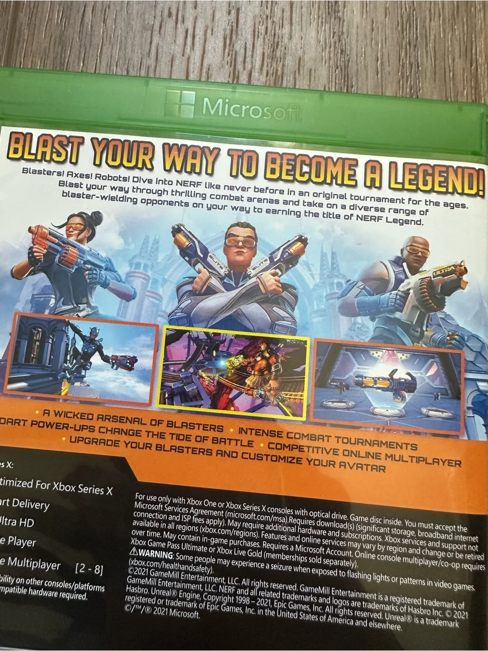 XBOX Series X/ XBOX One Nerf Legends Video Games, Rated Teen, Fantasy